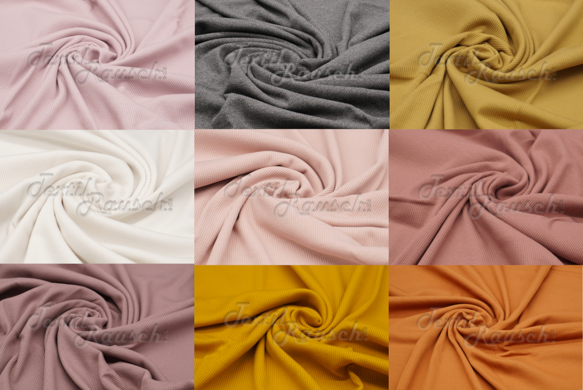 Rippstrickjersey 1m - 230g je m²